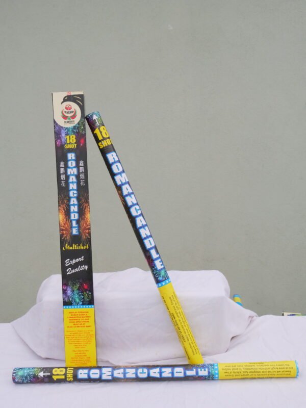 roman candle ( hand sky 18 shot)