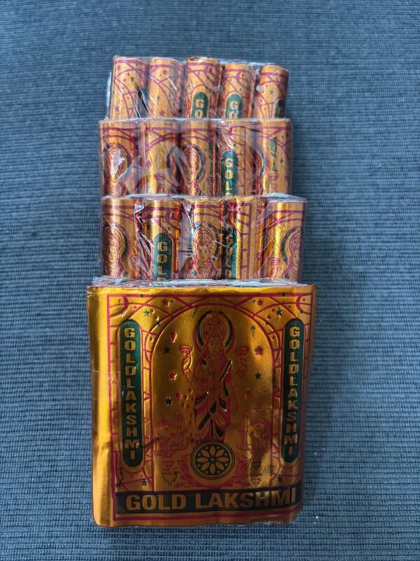 4" gold lakshmi