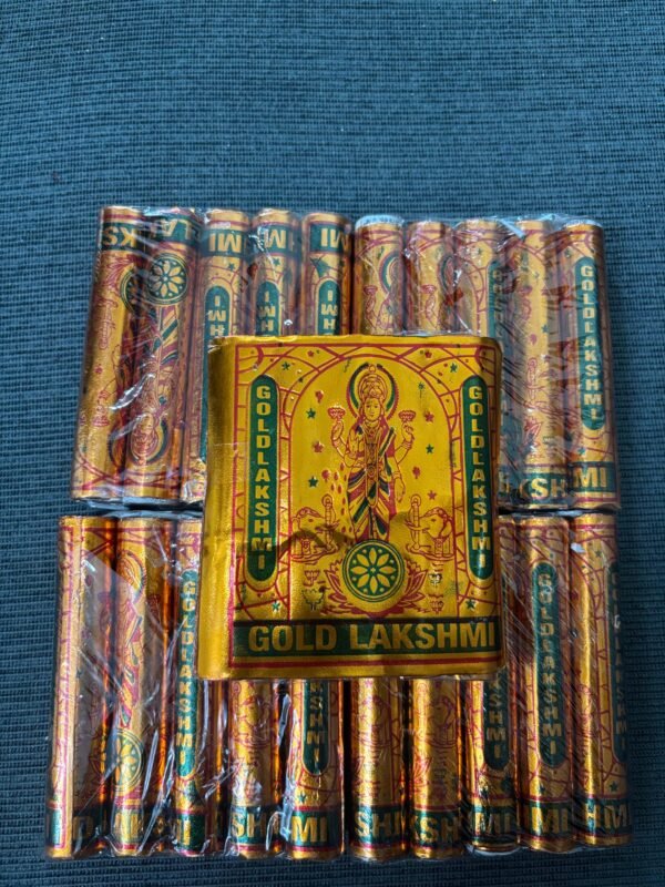 4" gold lakshmi